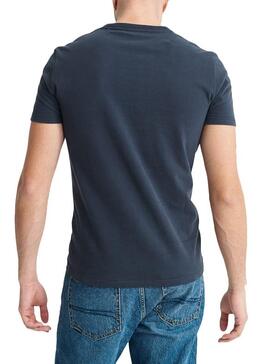 T-Shirt Superdry Riempi Blu Navy da Uomo