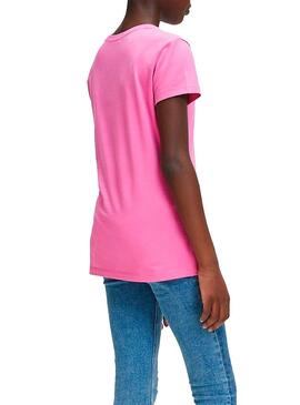 T-Shirt Calvin Klein Jeans Gradient Rosa Bambina