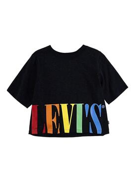 T-Shirt Levis Varsity Serif Black per Bambina