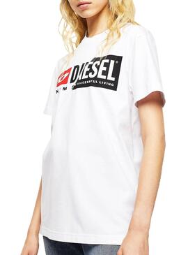 T-Shirt Diesel Diego Bianco da donna e da uomo