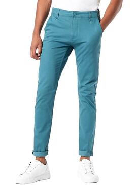 Pantaloni Dockers Alpha Turquoise da uomo 