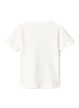 T-Shirt Name It Zakcon Bianco per Bambino