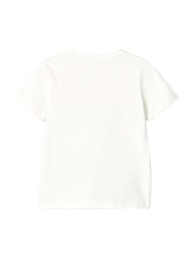 T-Shirt Name It Fame Branco per Bambino