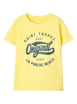T-Shirt Name It Fike Yellow per Bambino