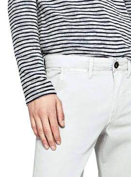 Pantaloni Pepe Jeans Charly White da uomo