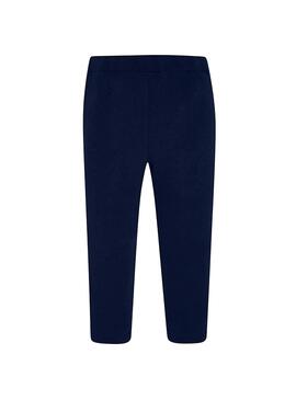 Pantaloni Mayoral Basico Blu per Bambina