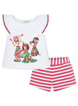 Set Mayoral Exotic Rosso per Bambina