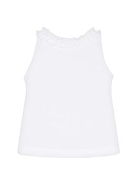 T-Shirt Mayoral Tucan Bianco per Bambina
