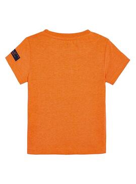 T-Shirt Mayoral Car Orange per Bambino