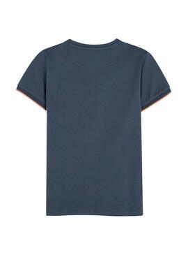 T-Shirt Mayoral Tropical Pocket Blu per Bambino