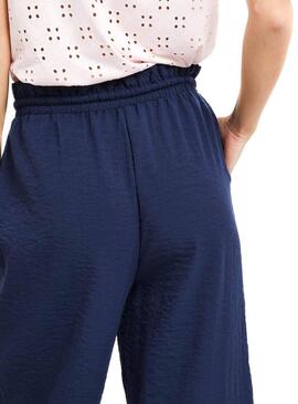 Vila Linea 7/8 pantaloni Blu Navy Donna