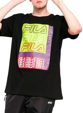 T-Shirt Fila Caradoc Black Uomo