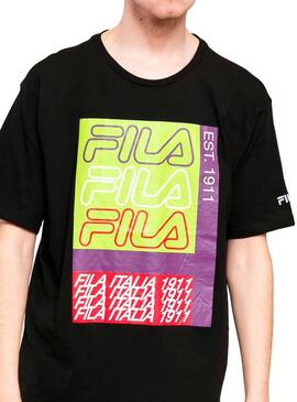 T-Shirt Fila Caradoc Black Uomo