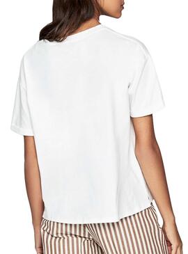 T-Shirt Pepe Jeans Prue bianco per le donne