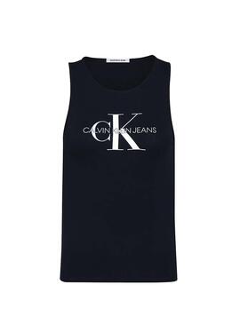 T-Shirt Calvin Klein Monogram Sporty Nera Donne 