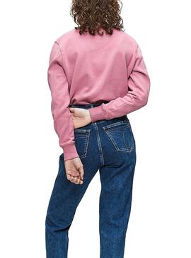Felpe Calvin Klein Vegetable Dye Pink Woman