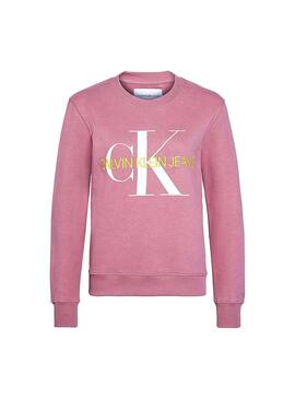 Felpe Calvin Klein Vegetable Dye Pink Woman