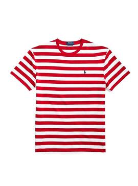 T-Shirt Polo Ralph Lauren Strisce Rosso Per Uomo