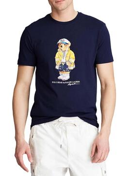 T-Shirt Polo Ralph Lauren Polobear Blu Navy Uomo