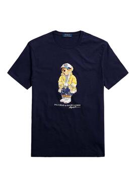 T-Shirt Polo Ralph Lauren Polobear Blu Navy Uomo