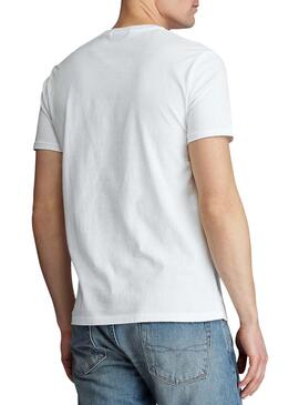 T-Shirt Polo Ralph Lauren Polobear Bianco Uomo