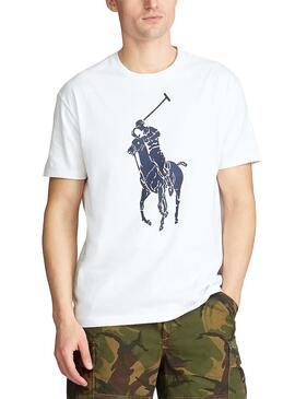 T-Shirt Polo Ralph Lauren Big Pony Bianco Uomo