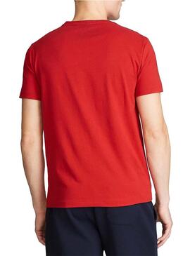 T-Shirt Polo Ralph Lauren Big Pony Rosso Uomo