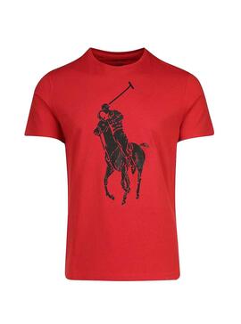 T-Shirt Polo Ralph Lauren Big Pony Rosso Uomo