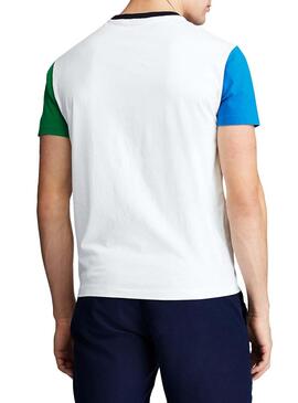T-Shirt Polo Ralph Lauren Tasca bianca Uomo
