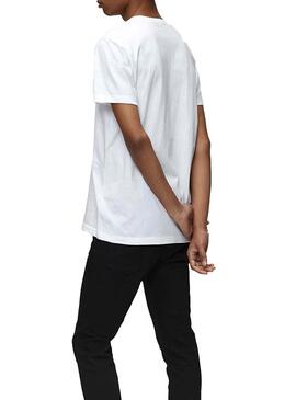 T-Shirt Calvin Klein Organic Logo Bianco Uomo