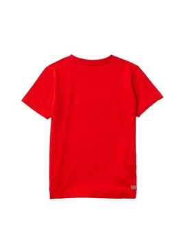 T-Shirt Lacoste Croco Rosso per Bambino