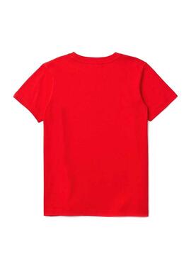 T-Shirt Lacoste Sports Rosso per Bambino
