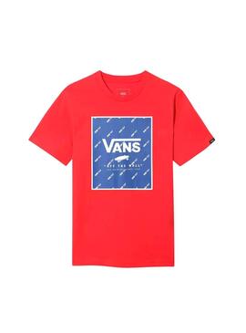 T-Shirt Vans Racing Rosso per Bambino