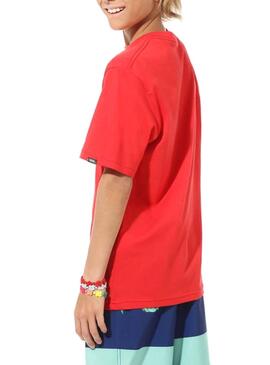 T-Shirt Vans Fill Rosso per Bambino