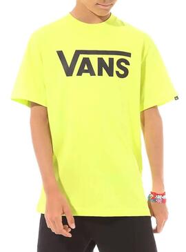 T-Shirt Vans Classic Verde per Bambino