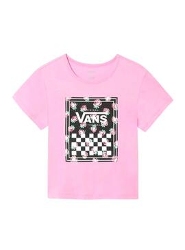 T-Shirt Vans Boxed Pink per Bambina