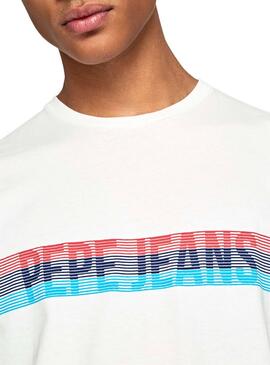 T-Shirt Pepe Jeans Marke White per Uomo