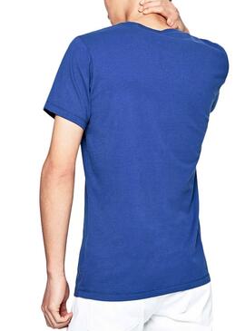 T-Shirt Pepe Jeans Merton Blue per Uomo