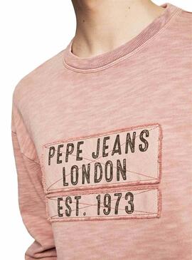 Felpe Pepe Jeans Gregory Pink per Uomo