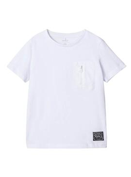 T-Shirt Name It Fedoza Bianco per Bambino