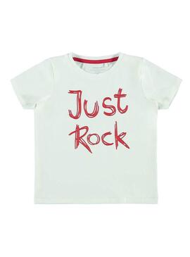 T-Shirt Name It Deno Bianco per Bambino