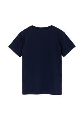 T-Shirt Lacoste Basic Blu Blu navy per Bambino