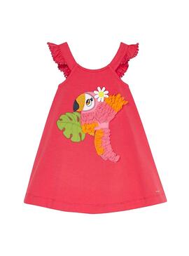 Vestito Mayoral Parrot Rosa per Bambina