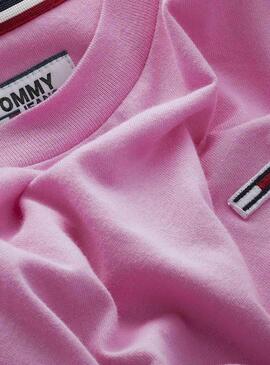 T-Shirt Tommy Jeans Classics Rosa per Donna