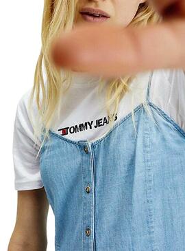 Abito Tommy Jeans Chambray per Donna