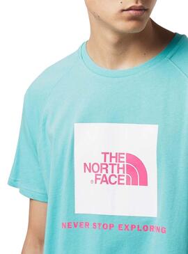 T-Shirt The North Face Rag turchese per Uomo
