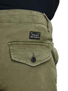 Pantaloni Jack and Jones Paul Verde per Uomo