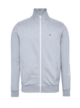Giacca Tommy Jeans Essential Track grigio Uomo