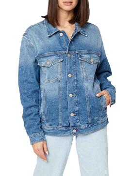 Giubbotto Denim Tommy Jeans Oversize ANMB Donna