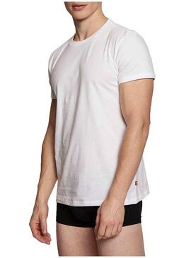T-Shirt Levis Slim Bianco per Uomo